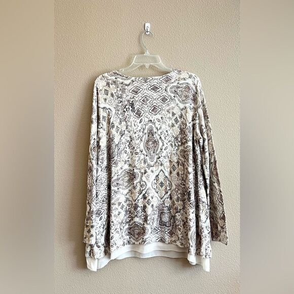 J. Jill Paisley Print Layered Tunic - Picture 6 of 8